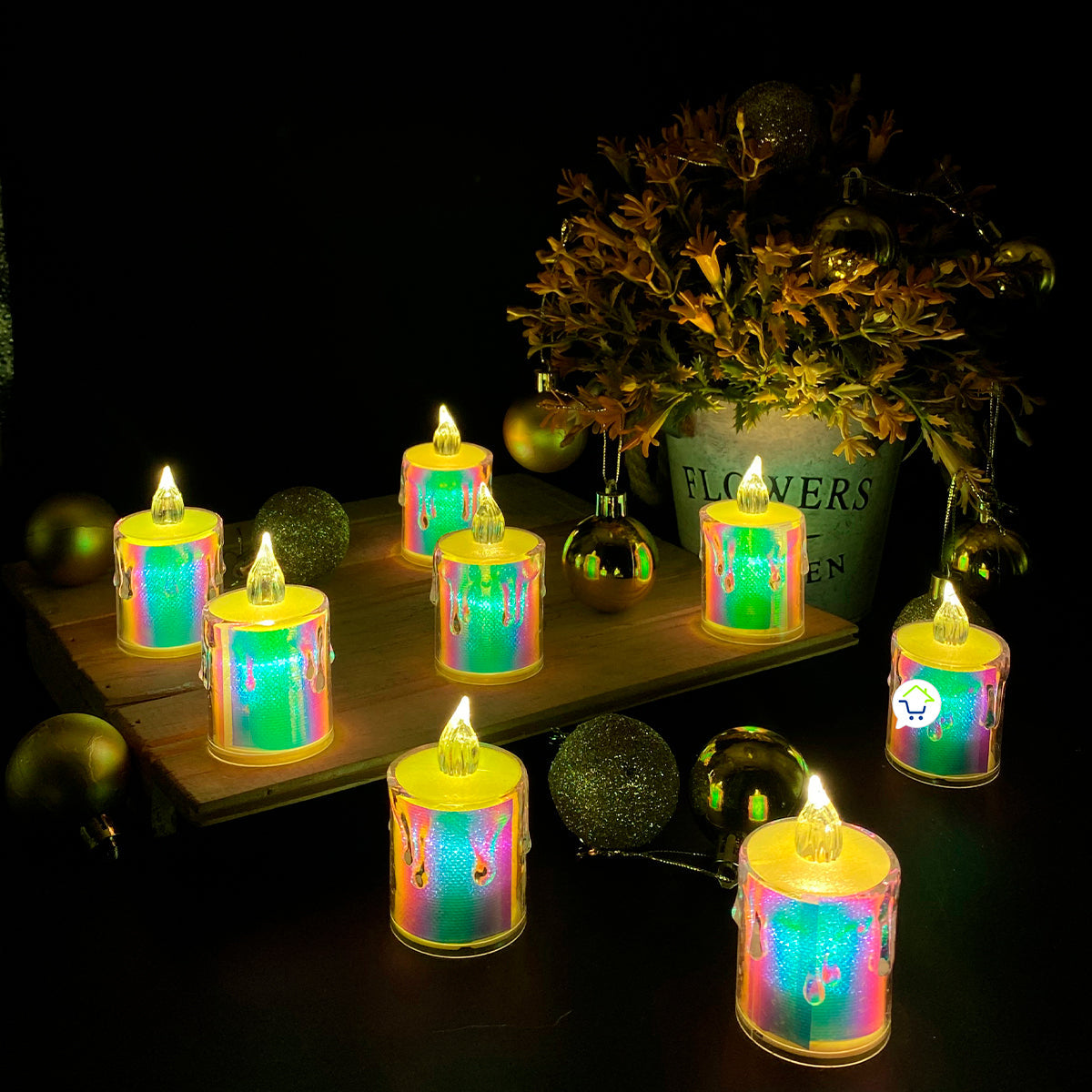 Velas LED X24 Tornasol Decoración Hogar 🕯️ CVEL2-3