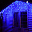 Cortina LED Intercalada 6 Mts 200L Navidad AZUL 200LEDCA1