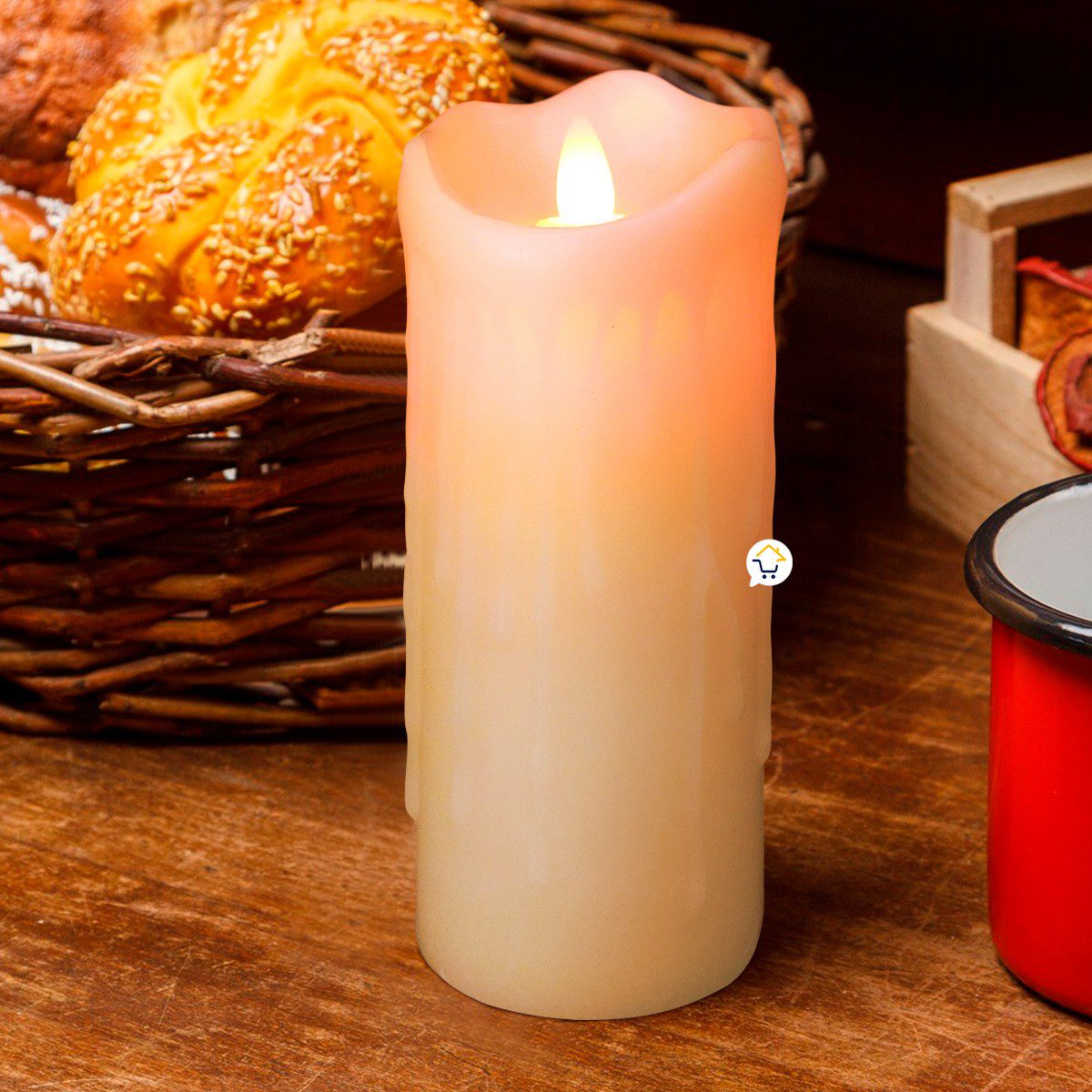 Vela LED Decorativa Multicolor Control Remoto Navidad Fiestas LY02