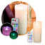 Vela LED Decorativa Multicolor Control Remoto Navidad Fiestas LY02