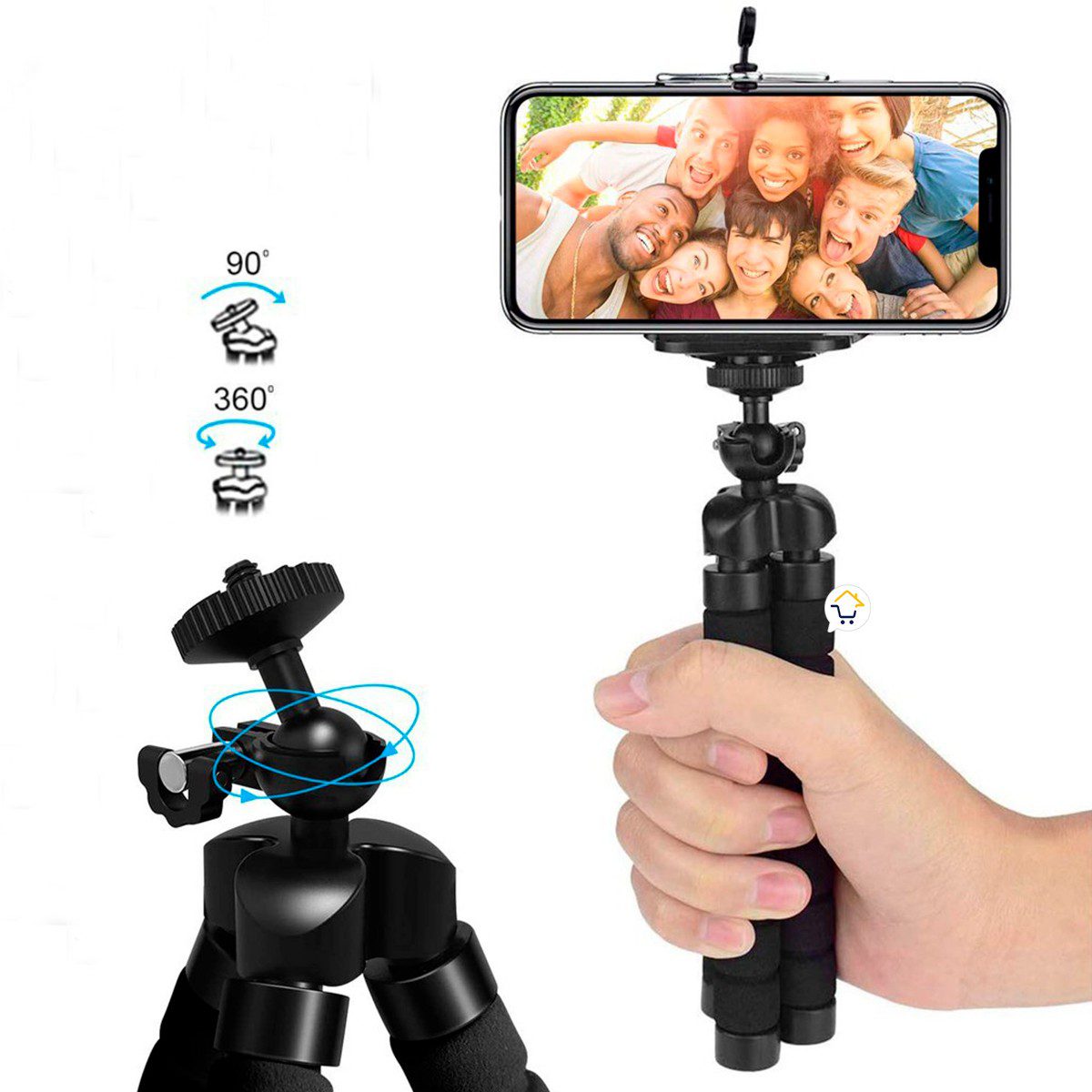 Trípode Pulpo Flexible Celular Cámara Soporte GRT1