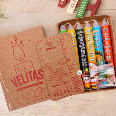 Kit Día De Las Velitas Caja Ritual Navidad Deseos KDV01