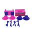 Casa De Muñecas Tipo Barbie Set Armable + Cocina Y Comedor Carolina 160-2