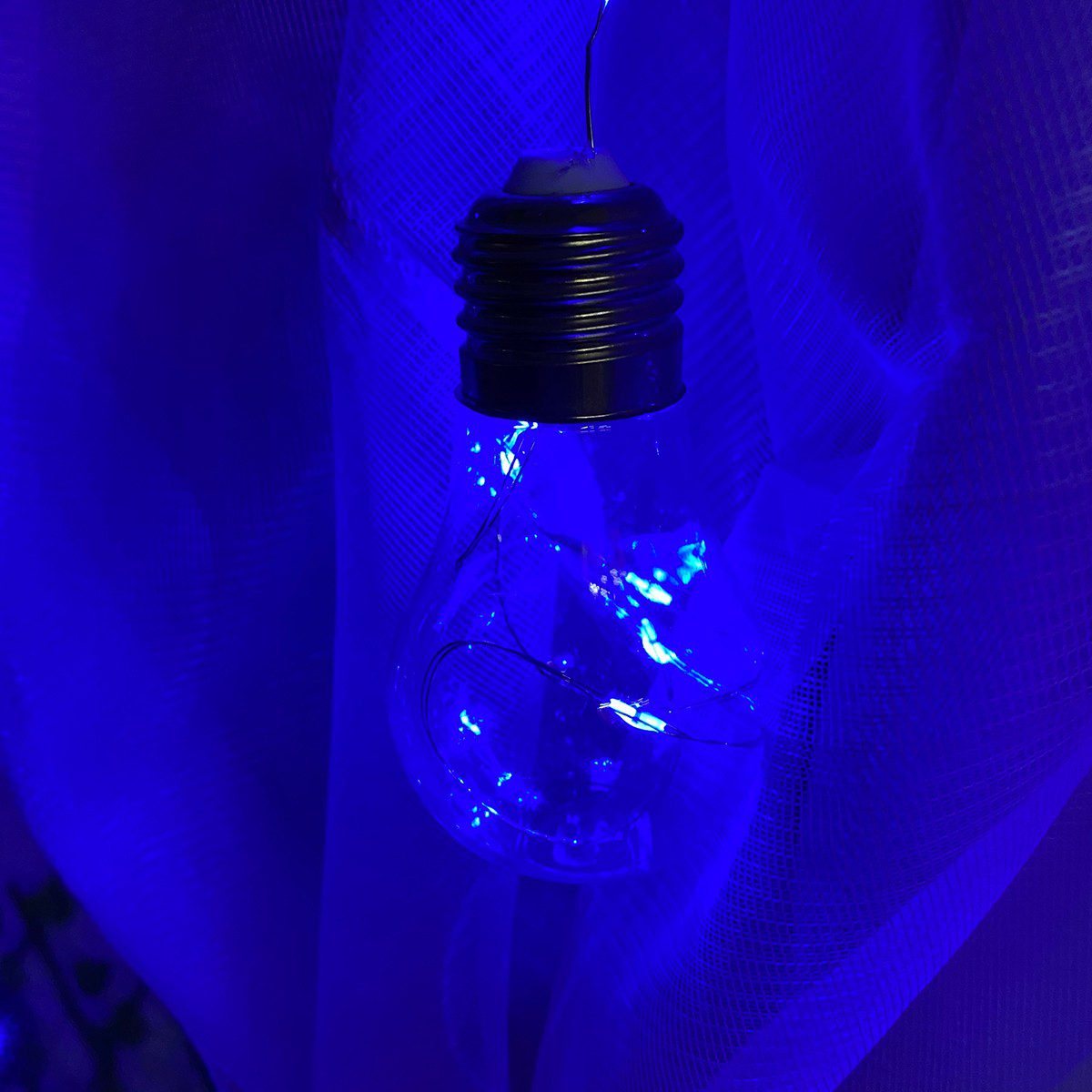 Extensión Micro LED Cortina 3X1m 168 Bombillos Diamantes Azul 1608