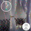 Cortina Micro Led Ramal 6x1,8 m 1440 LED Decoración Navidad Multicolor 1593