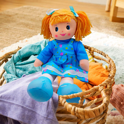 Muñeca De Trapo 50cm Peluche Grande Suave Con Vestido Niñas Bebés NL16-3