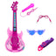 Guitarra Musical Luces Sonidos Micrófono Karaoke Instrumento Parlante HD-669