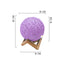 Lámpara De Mesa Luz Led Ratán Decorativo Base Madera JSM210