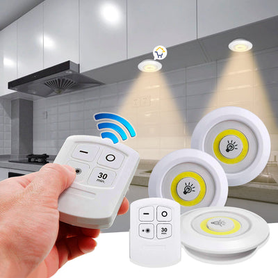 Lámpara Luces Led X3 Multiusos Luz De Tacto Control Remoto