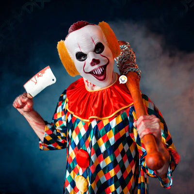 Máscara Halloween IT Payaso Asesino Disfraz OF368