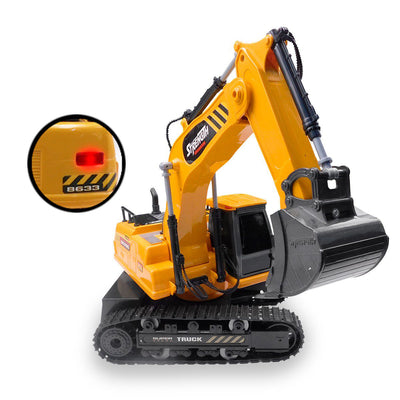 Excavadora Control Remoto Movimientos Realistas Luces Sonidos 393